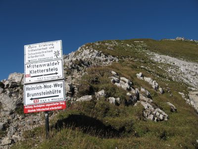 Einstieg zum Mittenwalder Höhenweg