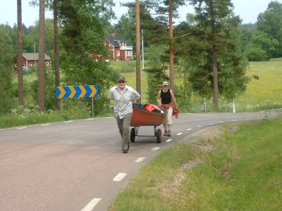 Portage zurück in den Glafsfjorden