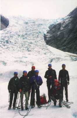 Auf dem Gletscher.