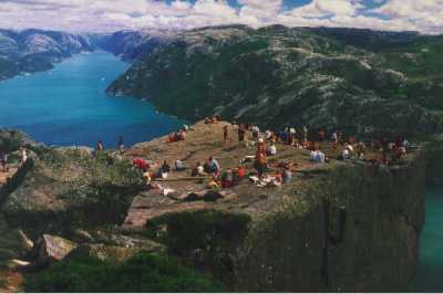 Der Predigtstuhl (Preikestolen).