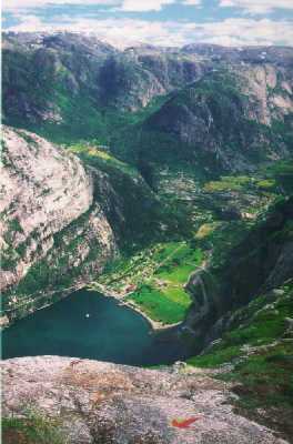 Blick runter auf Lysebotn.