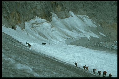 Auf dem Gletscher