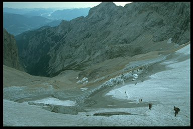 Blick zurück auf eine der Spalten